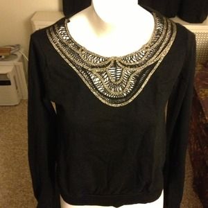 Cute topshop black and gold top