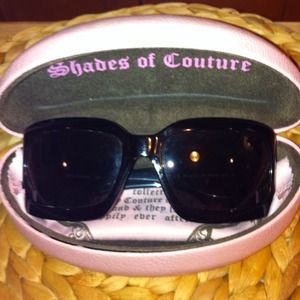 Black Juicy Sunglasses with case