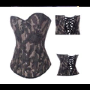 Sexy Corset, Camouflage w/matching G-String!