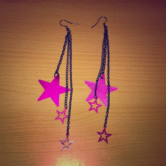Dangle Star Earrings
