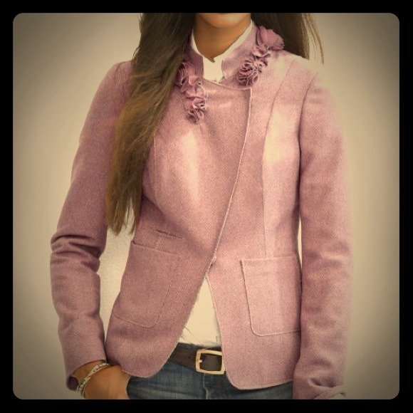 Banana Republic Jackets & Blazers - Bundle-MK striped sweater and BR heringbone jacket
