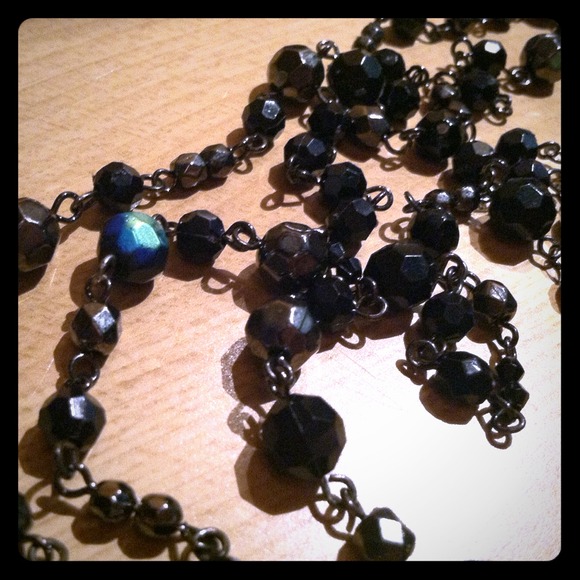 Black Iridescent Necklace