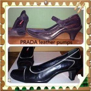 PRADA leather pumps