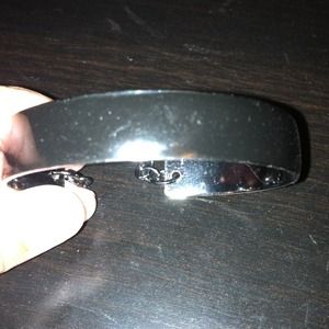 Black bracelet.