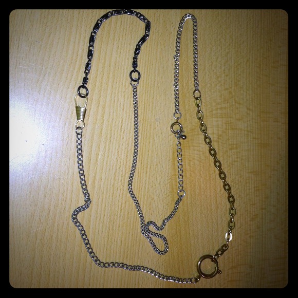 Multi-Chain Necklace with Key Charm