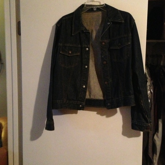 Blue jean jacket.