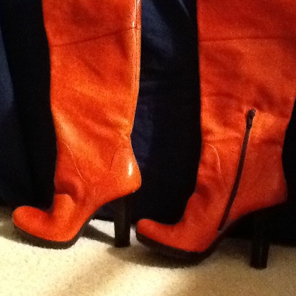 ALDO Orange knee boots