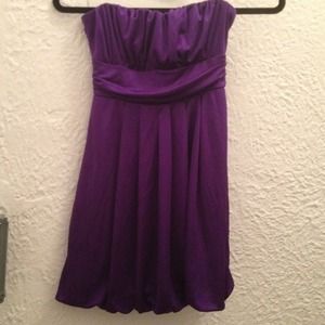**SOLD** Purple Strapless Dress by Forever 21