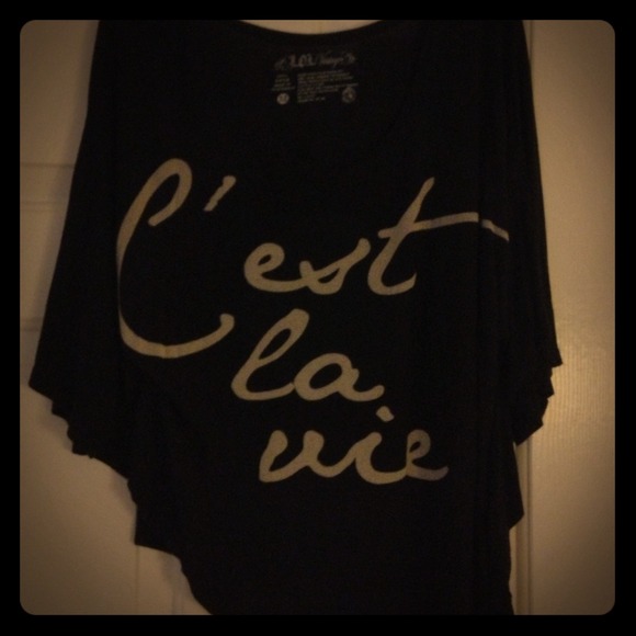 C'est la vie off the shoulder top