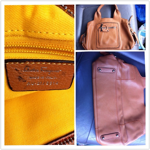 Authentic FERRAGAMO rust colored purse. - Picture 4 of 4