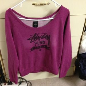 ❌BUNDLED❌ Deep purple stussy scoop neck