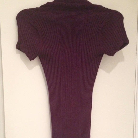 Deep purple sweater dress - Picture 2 of 3