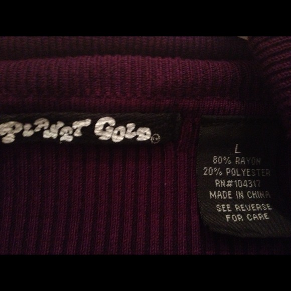 Deep purple sweater dress - Picture 3 of 3