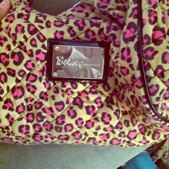 Betsyville cheetah print weekender bag