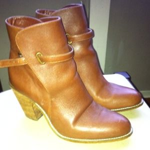 Edgy leather Anthro Booties