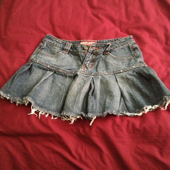 Guess jean mini skirt
