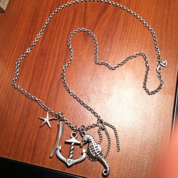 Silver sea necklace