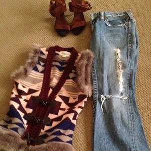 Sold True religion Joey distressed jeans.