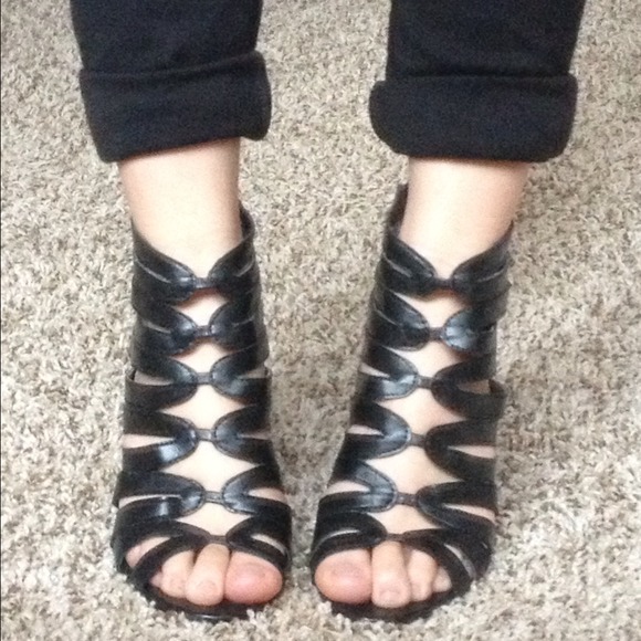 Traded***Black gladiator heels