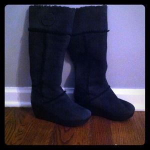 ❤RESERVED❤Black Tory Burch wedge boots