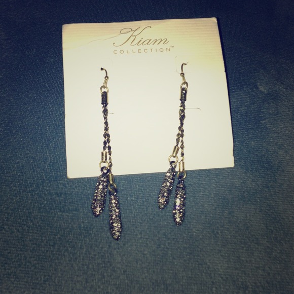 Lia Sophia Kiam Collection pave crystal Earrings