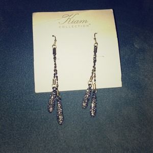 Lia Sophia Kiam Collection pave crystal Earrings