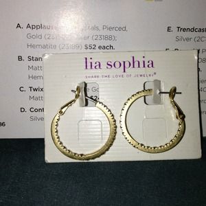 Reserved! Gold Hoops with Diamond detail