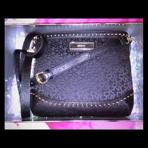 DKNY Gold Studded Cross Bag