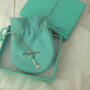 Tiffany & Co heart key necklace