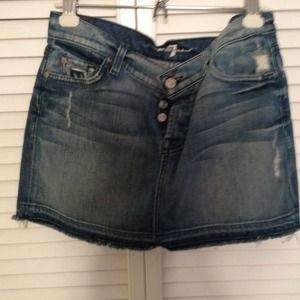 7 For All Mankind denim skirt