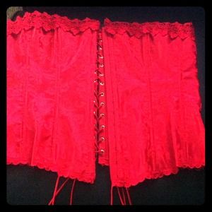Fredrick's of Hollywood Red Corset
