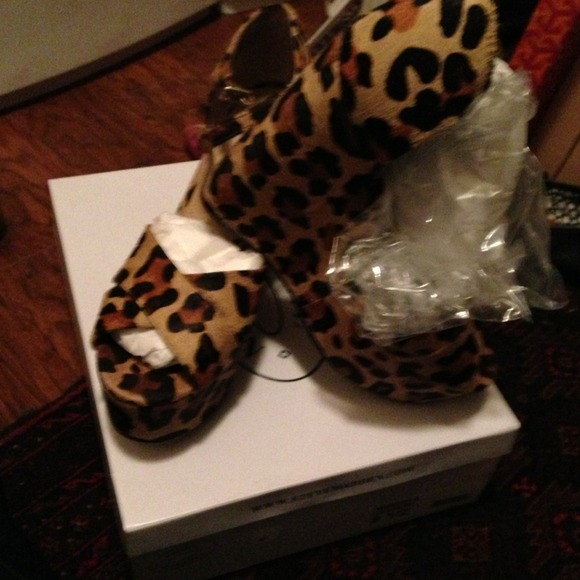 Steve Madden Shoes - Leopard wedges