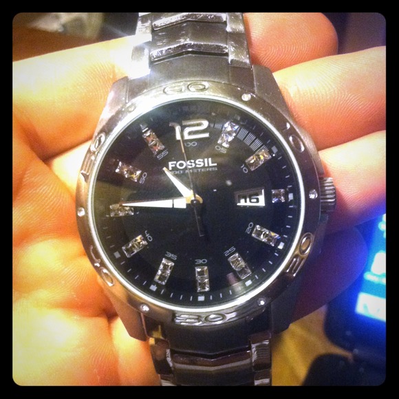 Men's Fossil blue watch