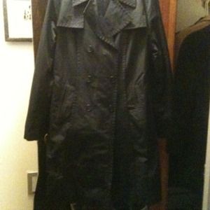DKNY black trench. lightly used $75 or best offer