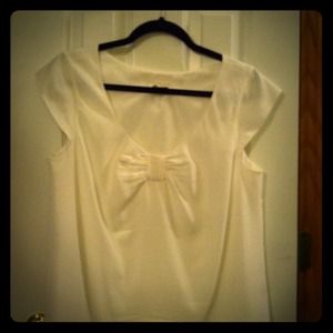 Kate Spade silk top with 'bow' neckline