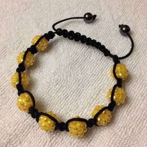 Beautiful Yellow Shamballa Bracelet