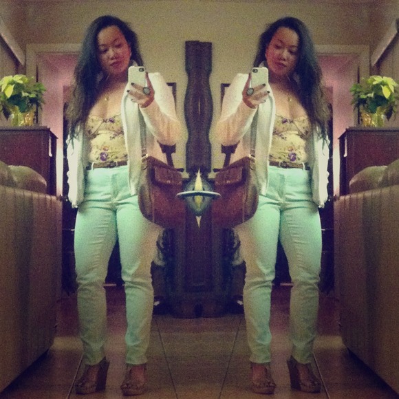 Mint Green Jeans
