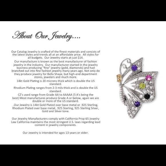 About Our Jewelry - Picture 1 of 1