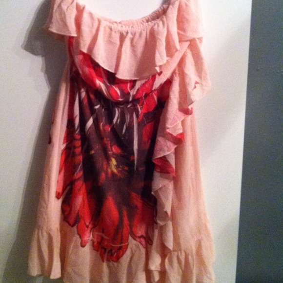 Strapless summer dress