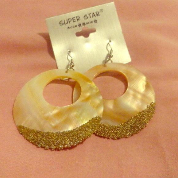 Coral pink earrings