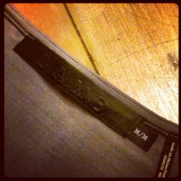 ✋💢SOLD💢✋ slinky gunmetal draped tank, NWT - Picture 4 of 4