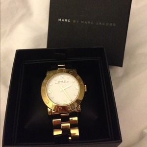 Marc by Marc Jacobs gold watch.