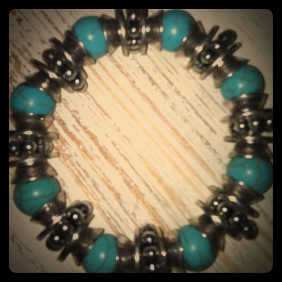 💰SOLD💰Silver and turquoise bracelet