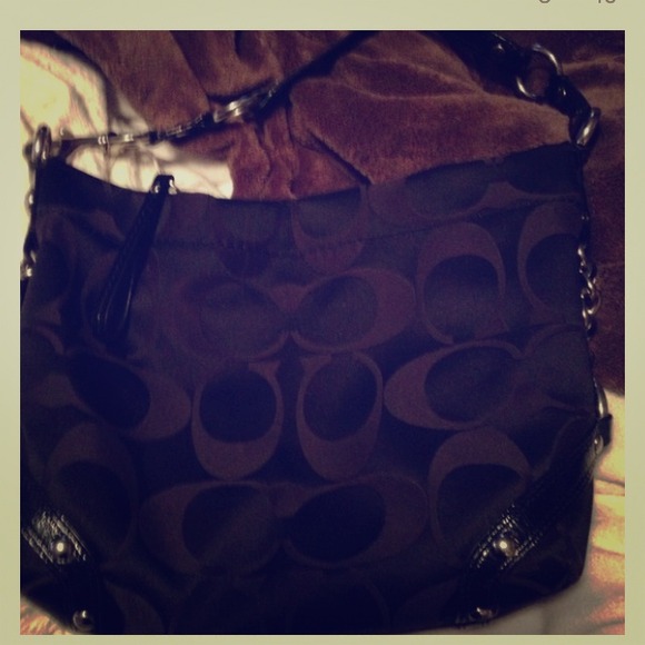 Black coach purse authentic