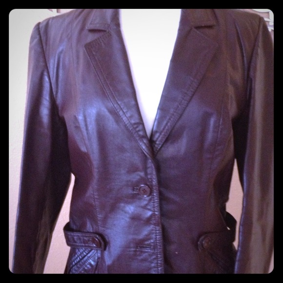 Vintage Oxblood Genuine Leather Jacket - Picture 1 of 4