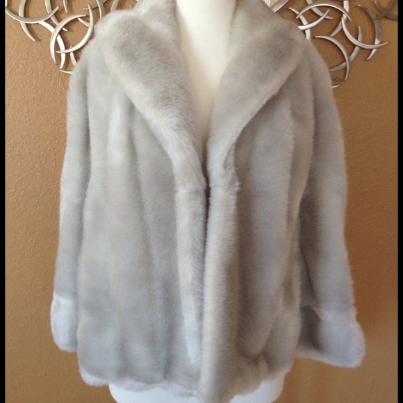 Vintage 50s Faux Fur Capelet