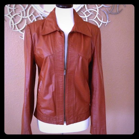 Vintage 70s Leather Motorcycle Jacket