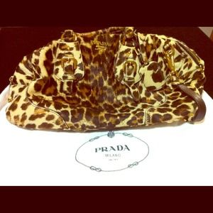 Prada -Leopard Bowler Bag