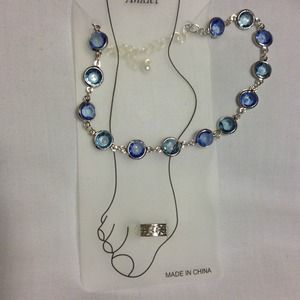 Blue Anklet & Toe Ring