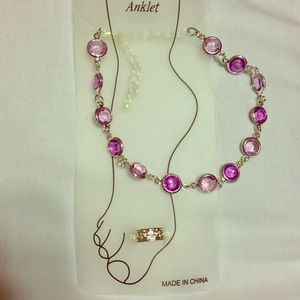 Purple Anklet & Toe Ring